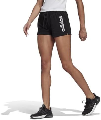 تی شرت با لوگوی باریک زنانه آدیداس Essentials Image