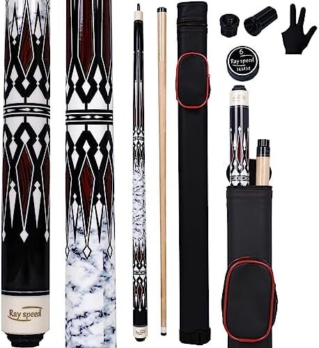 چوب استخر ری اسپید با قاب سخت چوب استخر حرفه ای بیلیارد 19/20 اونس استیک