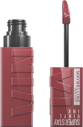 رژلب براق ضد انتقال رنگ لباس بلند وینیل Super Stay Maybelline New York, 40 WITTY