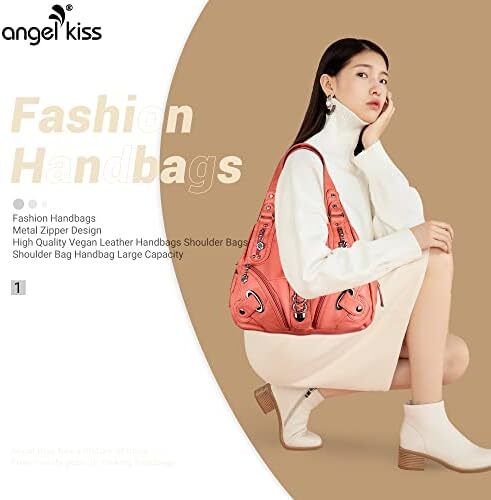 کیف دستی و کیف دستی Angelkiss Hobo برای زنان کیف دستی زنانه کیف زنانه کیف های شانه بزرگ روزانه Image