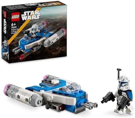 LEGO Star Wars Captain Rex Y-Wing Microfighter, Collectible The Clone Wars Starship Vehicle Toy with a Character Minifigure for 6 Plus Year Old Boys & Girls, Fantasy Gift Idea for Kids 75391