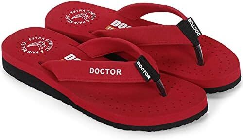 DOCTOR EXTRA SOFT Ortho Care زنانه ارتوپدی و دیابتی احساس خوب فوق العاده راحت Dr Sliders فلیپ فلاپ و دمپایی خانه برای زنان و دختران OR-D-16 Image