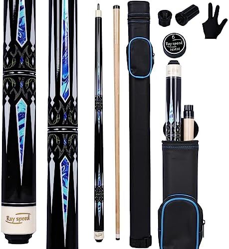 چوب استخر ری اسپید با قاب سخت چوب استخر حرفه ای بیلیارد 19/20 اونس استیک Image