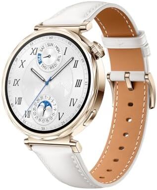 ساعت هوشمند HUAWEI WATCH GT5 با قطر 41 میلیمتر، عمر باتری تا 7 روز، طراحی تیز و مدرن، ردیابی سلامت، سازگار با iOS و Android، 3 ماه خدمات HUAWEI Care+، رنگ سفید Image