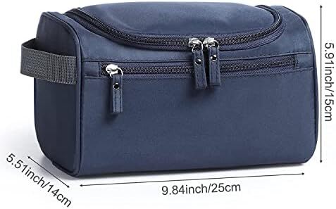 کیف لوازم آرایش مردانه، زنانه تینی آویز ضد آب کیف لوازم آرایش نایلونی سازمان دهنده مسافرتی کیف لوازم آرایشی مورد نیاز شستشوی کیف (آبی) Image