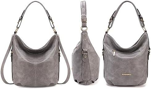 کیف دستی زنانه مونتانا West Hobo کیف های بزرگ و کیف های دستی با گل میخ و بند کراس بادی Image