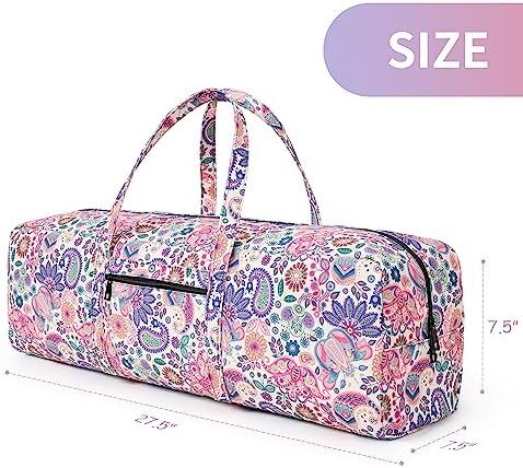 بولدر بی | کیف تشک یوگا | حصیر بزرگ یوگا با جیب خیس | هدایای یوگا | کیف ورزشی زنانه Image