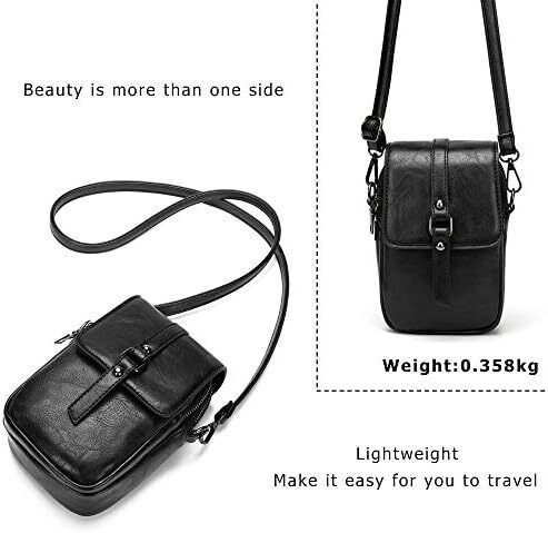 کیف تلفن کراس بادی قدیمی زنانه، کیف شانه ای کوچک مسنجر، کیف پول کیف پول نقد Image