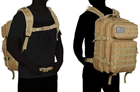 کوله‌پشتی نظامی تاکتیکی ۴۵ لیتری QT&QY مدل Molle، کوله‌پشتی حمله ارتش، کیسه بقا برای ۳ روز، کوله‌پشتی کوهنوردی Image