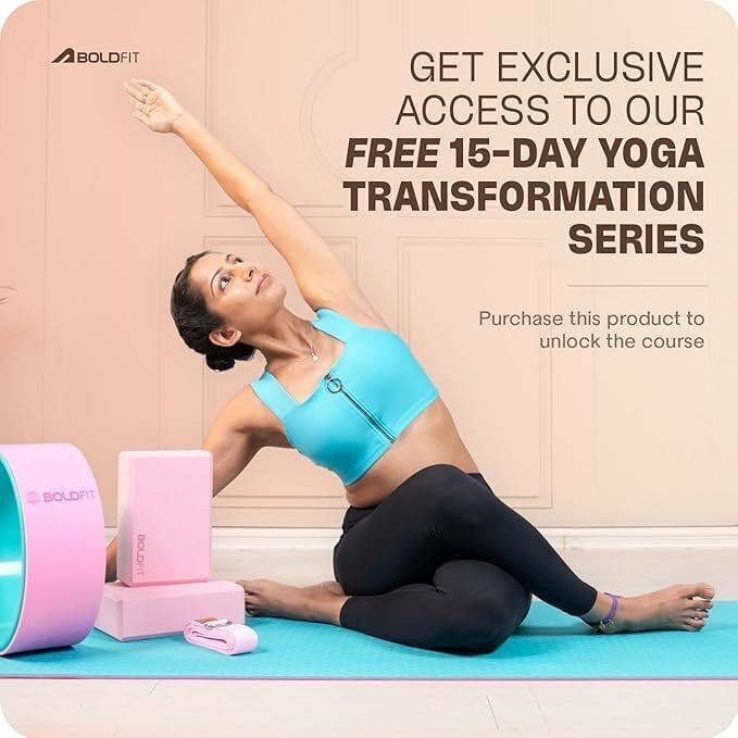 کیف روکش تشک یوگا Boldfit کیف مت یوگا مشکی برای حمل تشک ورزش کیف یوگا پلی استر با بند کشی و بند کاور کیسه تشک یوگا فیت جهانی فقط برای مردان کیف یوگا زنانه کاور یوگا - مشکی Image