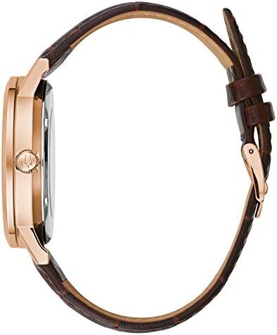 ساعت مچی اتوماتیک مردانه بولوا مدل کلاسیک با ۳ عقربه و ۲۱ جواهر، با ذخیره انرژی ۴۲ ساعته، ویژگی هک، عقربه ثانیه‌ای، صفحه نمایش باز و قاب نمایشگاهی، ۴۲ میلی‌متر Image