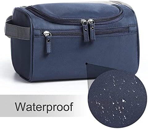کیف لوازم آرایش مردانه، زنانه تینی آویز ضد آب کیف لوازم آرایش نایلونی سازمان دهنده مسافرتی کیف لوازم آرایشی مورد نیاز شستشوی کیف (آبی) Image