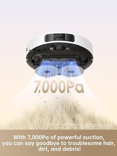 جاروبرقی رباتی Dreame L10s Plus، با قدرت مکش 7000Pa، ربات جاروبرقی با جمع‌آوری گرد و غبار تا 90 روز، سیستم شستشوی DuoScrub، بلند کردن خودکار تی، تشخیص فرش اولتراسونیک، گارانتی 2 ساله Dreame Image