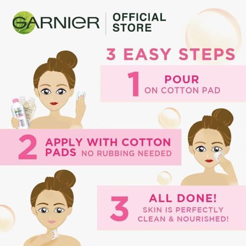 آب پاک کننده میسلار All-in-One Garnier، پاک کننده آرایش، پاکسازی و تسکین پوست، بدون شستشو، SkinActive، 700 میلی لیتر Image