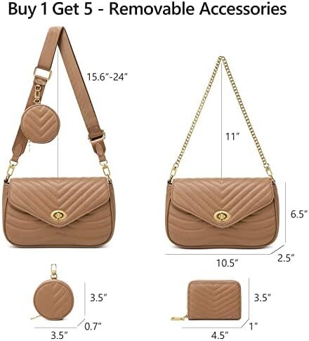 کیف زنانه جیهان جیهان بادی جیهان کیف دستی شانه ای طرح دار کیف کوچک Image