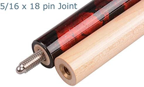 AB Earth 2-Pece 57 اینچی 13 میلی‌متری برگردان‌های استخر آمریکایی و طراحی ارگونومیک کیف جیبی چوب افرا چوب بیلیارد سفید/صورتی/قرمز/آبی/سبز/مشکی Image