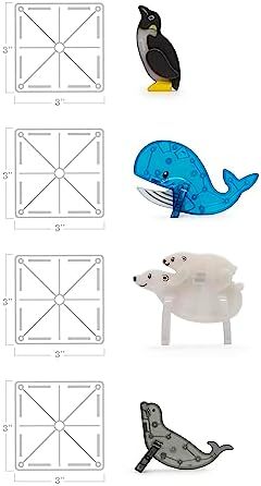 مجموعه 25 تکه Magna Tiles® Animals Arctic Image