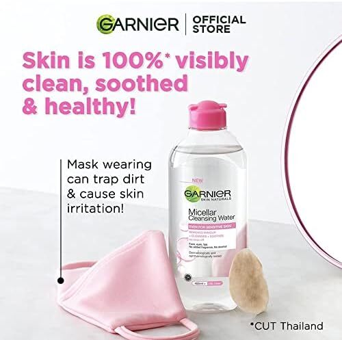 آب پاک کننده میسلار All-in-One Garnier، پاک کننده آرایش، پاکسازی و تسکین پوست، بدون شستشو، SkinActive، 700 میلی لیتر Image