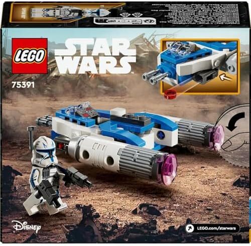 LEGO Star Wars Captain Rex Y-Wing Microfighter, Collectible The Clone Wars Starship Vehicle Toy with a Character Minifigure for 6 Plus Year Old Boys & Girls, Fantasy Gift Idea for Kids 75391 Image