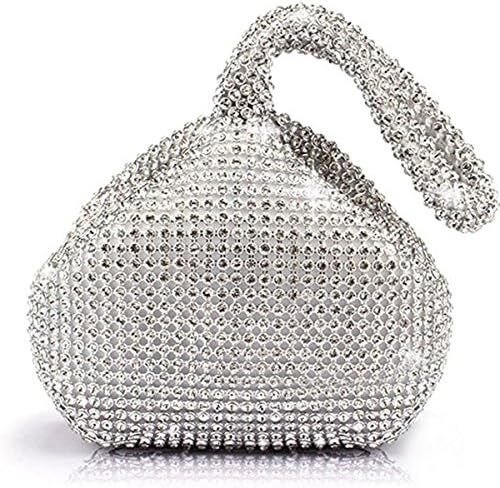 Mogor زنانه مثلث Bling براق کیف تاج جعبه کلاچ شب کیف های لوکس مهمانی Image
