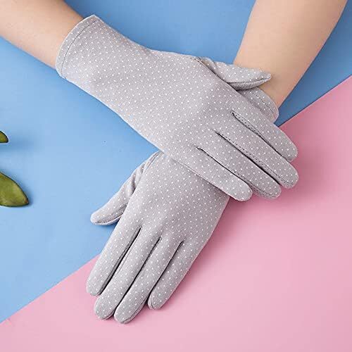 دستکش های ضد آفتاب سبک وزن زنانه محافظ در برابر اشعه ماوراء بنفش تابستانی دستکش های نخی رانندگی