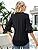 TFSDOD زنانه یقه V یقه 3/4 تاپ آستین زنگ دار یقه یقه دار پیراهن آستین دار یقه دار بلوزهای گشاد تابستانی تابستانی Thumbnail