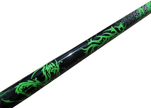 چمپیون Green Dragon Pool Cue Stick، دستکش بیلیارد، Predator 314 Taper، 12mm، نوک Kamui، قیمت خرده فروشی: MSRP 219 دلار (قاب سیاه، 20 اونس) Image