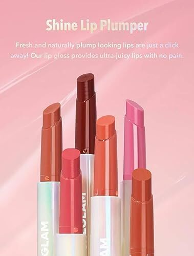 آرایش SHEGLAM - Pout-Perfect Shine Lip Plumper - Moisturizing Plumping Solid Lip Glass Non Lip Nourishing (Sepia Kiss) Image