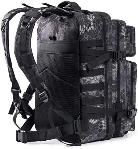 QT&QY 45L Military Tactical Backpacks Molle Army Assault Pack 3 Day Bug Out Survival Bag Hiking Treeking Rucksack Image