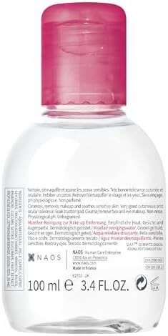 Bioderma - Sensibio H2O - Micellar Water - پاک‌کننده و پاک‌کننده آرایش - احساس طراوت - برای پوست‌های حساس، 3.4 Fl اونس (بسته 1 عددی) Image