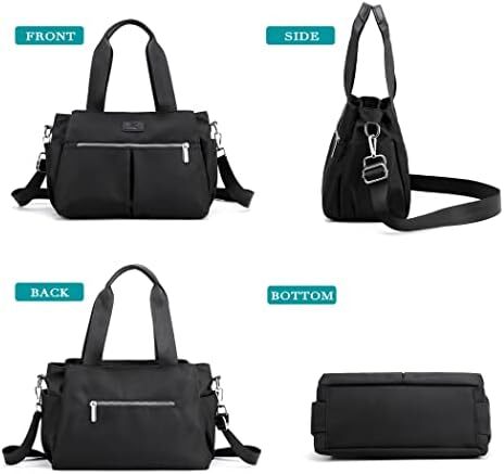 کیف دستی زنانه نایلونی سبک DOURR Hobo Handbags، کیف های چند محفظه ای Image