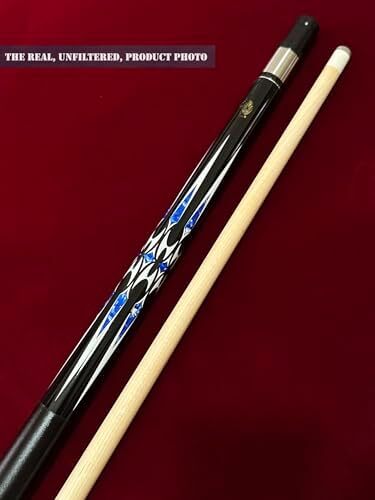 تای با کیوس 2 تکه چوب استخر + قاب سخت، نوک 13 میلی‌متری، 58 اینچ چوب بیلیارد حرفه‌ای افرا کانادایی چوب بیلیارد 18،19،20،21،22 چوب استخر (قابل انتخاب) - آبی، مشکی، قرمز، خاکستری ، سبز Image