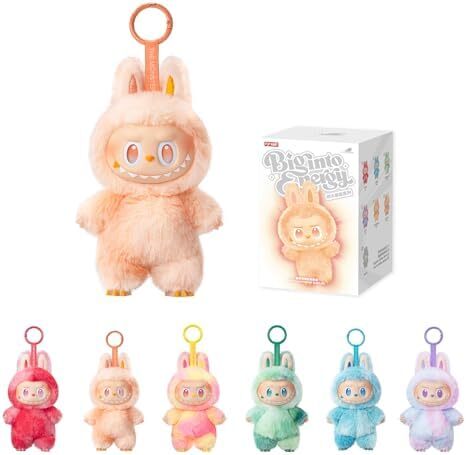 labubu POP MART عروسک لابوبو هیولاها سری بزرگ به انرژی - آویز وینیل پشمالو، جعبه کوری، مجسمه‌های طراحی تصادفی، اسباب‌بازی‌های قابل جمع‌آوری، دکوراسیون منزل، جعبه تکی Image