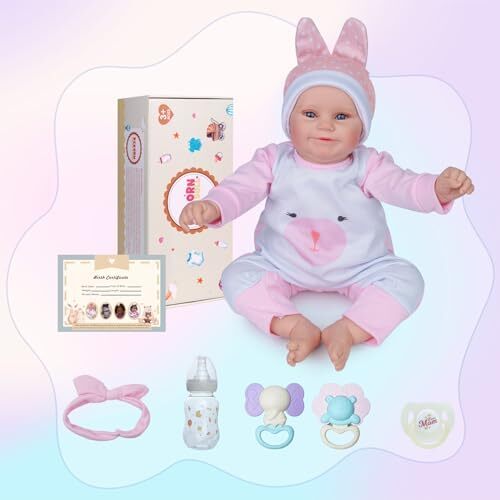 BABESIDE Reborn Baby Dolls - 20 Inch Cute Soft Vinyl Realistic-Newborn Baby Doll for 3+ Year Old Girls Kids Real Life Like Baby Doll Image