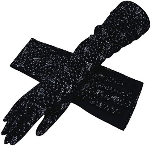 Greenery-GRE ضد آفتاب زنانه دستکش های رانندگی بلند پنبه ای محافظ در برابر اشعه ماوراء بنفش در برابر آفتاب دستکش تمام انگشتی دستکش آستین بازو Image