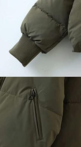 کاپشن پف دار زمستانه زنانه Gihuo کت کوتاه گرم لحافی Image