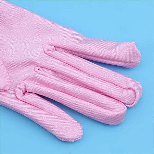 دستکش 21 اینچی برای مهمانی عصرانه زنانه DreamHigh دستکش ساتن بلند مشکی/سفید Image