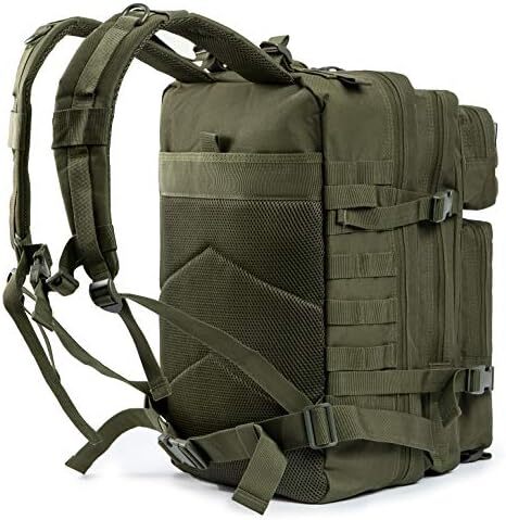 QT&QY 45L Military Tactical Backpacks Molle Army Assault Pack 3 Day Bug Out Survival Bag Hiking Treeking Rucksack Image