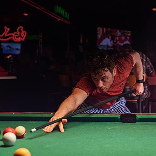 مجموعه چوب استخری Kmise از 1 چوب بیلیارد حرفه ای استخر - الگوی جوهر جاسازی شده 18،19،20 اوز استیک-ساخته شده از کامپوزیت فایبرگلاس گرافیت Image