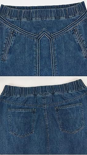 دامن جین مکسی بلند هیپی زنانه ابوسسی سجاف لبه دار سجاف شده Image