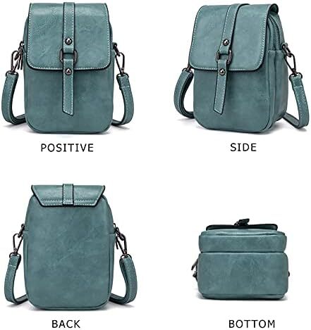 کیف تلفن کراس بادی قدیمی زنانه، کیف شانه ای کوچک مسنجر، کیف پول کیف پول نقد Image