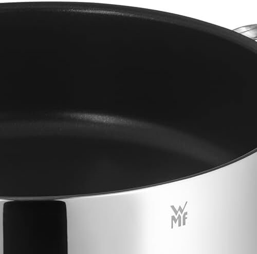 تابه سرخ‌کردنی WMF با قطر 28 سانتی‌متر و ظرف کاسرول القایی با درب 5.0 لیتری از استیل ضد زنگ کرومارگان، مقاوم در برابر حرارت و مناسب برای فر Image