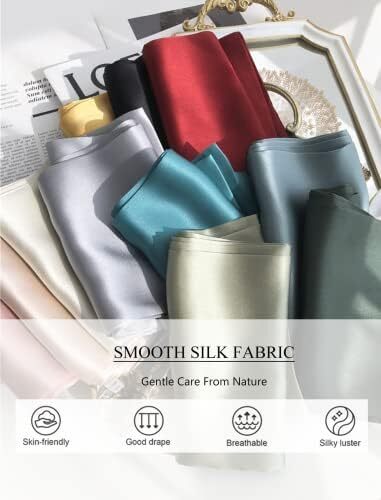 بلوز ساتن زنانه شیگانت پیراهن ابریشمی آستین بلند یقه خدمه تاپ تونیک کاری تجاری Image