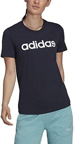 تی شرت با لوگوی باریک زنانه آدیداس Essentials Image