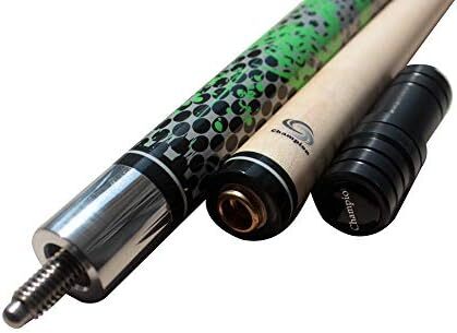 چمپیون Green Dragon Pool Cue Stick، دستکش بیلیارد، Predator 314 Taper، 12mm، نوک Kamui، قیمت خرده فروشی: MSRP 219 دلار (قاب سیاه، 20 اونس) Image