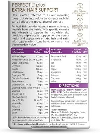پرفکتیل ویتابیوتیکس پلاس مو، 60 قرص
