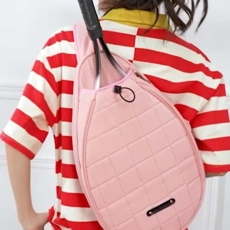 کیف کوله‌پشتی راکت تنیس با ظرفیت بالا و روکش مقاوم در برابر آب | مناسب تنیس، راکتبال و اسکواش سفید رنگ Image