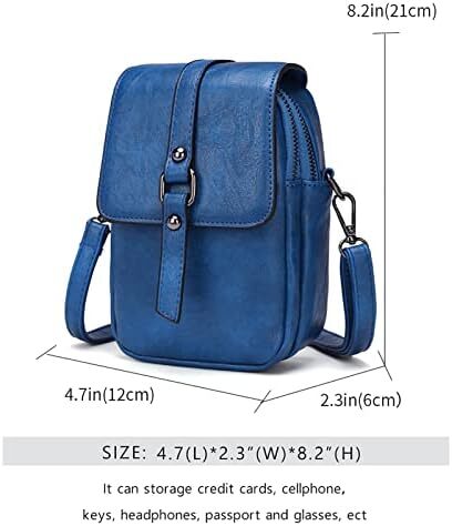 کیف تلفن کراس بادی قدیمی زنانه، کیف شانه ای کوچک مسنجر، کیف پول کیف پول نقد Image