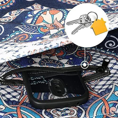 کیف مت یوگا چاپ شده مد روز با جیب کناری بزرگ و جیب زیپ دار کیف یوگا بلند و مناسب تشک های بزرگ - دارای لوازم جانبی یوگا بیشتر Image