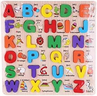 English Abc Alphabet چوبی تخته اره منبت کاری اره مویی حروف پازل بازی اسباب بازی آموزشی